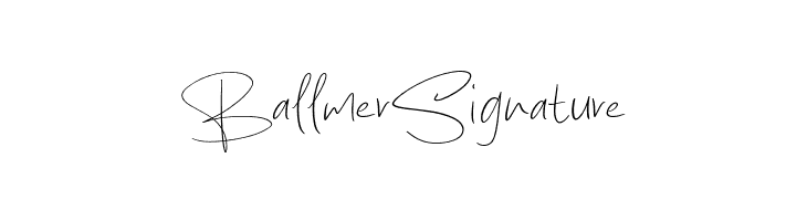 Ballmer Signature  baixar fontes gratis