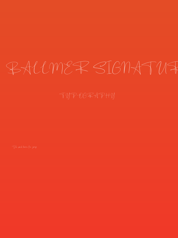 Ballmer Signature Poster