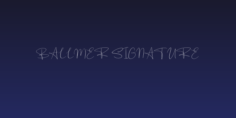 Ballmer Signature Social Header