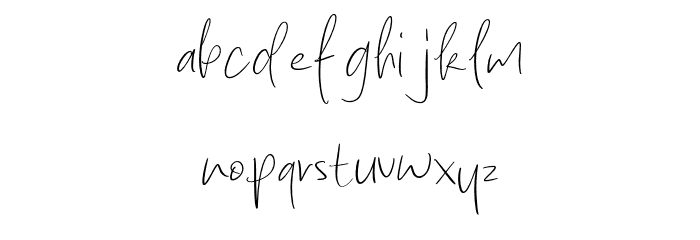 Ballmer Signature Font LOWERCASE