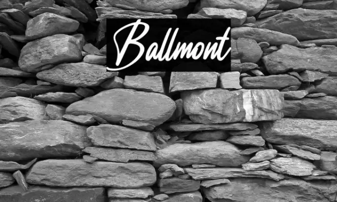 Ballmont Font examples