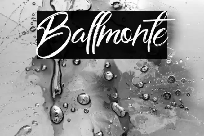 Ballmonte Font examples
