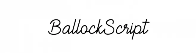 Ballock Script  Descarca Fonturi Gratis
