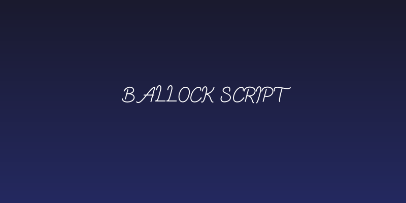 Ballock Script Social Header
