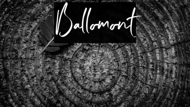 Ballomont Font examples