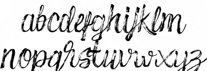 Ballone Schriftart Kleinbuchstaben