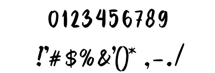 BallonesScriptDEMO-Regular Font OTHER CHARS