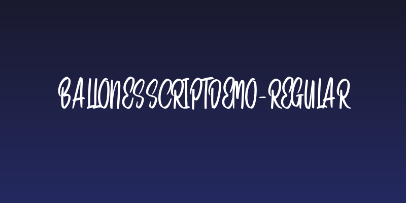 BallonesScriptDEMO-Regular Social Header