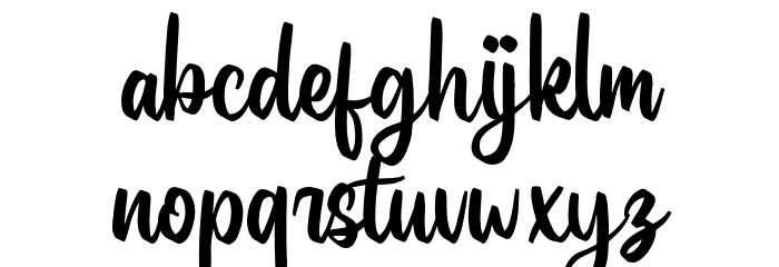 BallonesScriptDEMO-Regular Font LOWERCASE