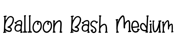 Balloon Bash Medium फ़ॉन्ट