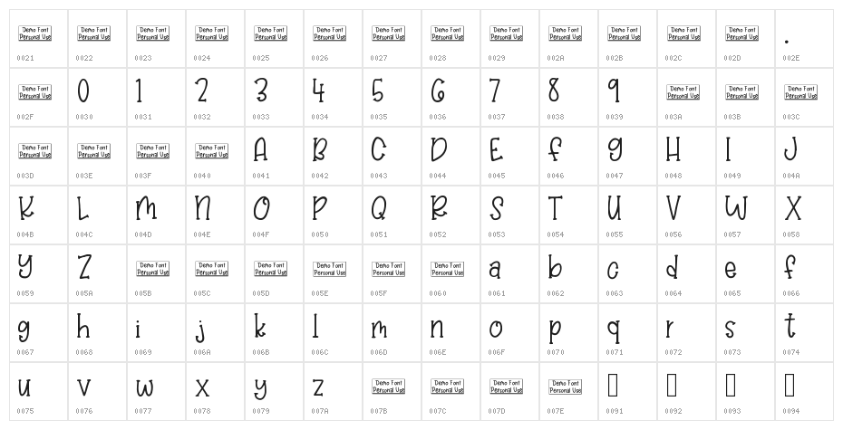 Balloon Bash Medium Character Map