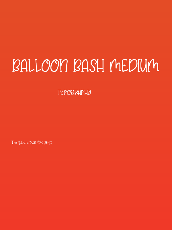 Balloon Bash Medium Poster