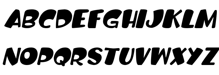 Balloon Craft Italic Font LOWERCASE