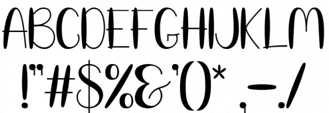 Balloon Duwoor Font OTHER CHARS