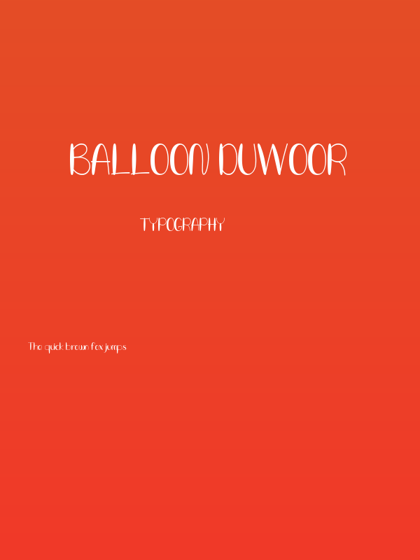 Balloon Duwoor Poster