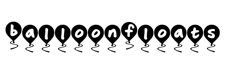 Balloon Floats Font