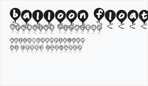 Balloon Floats Business Card