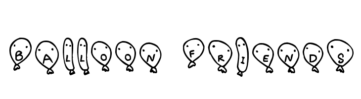 Balloon Friends Font