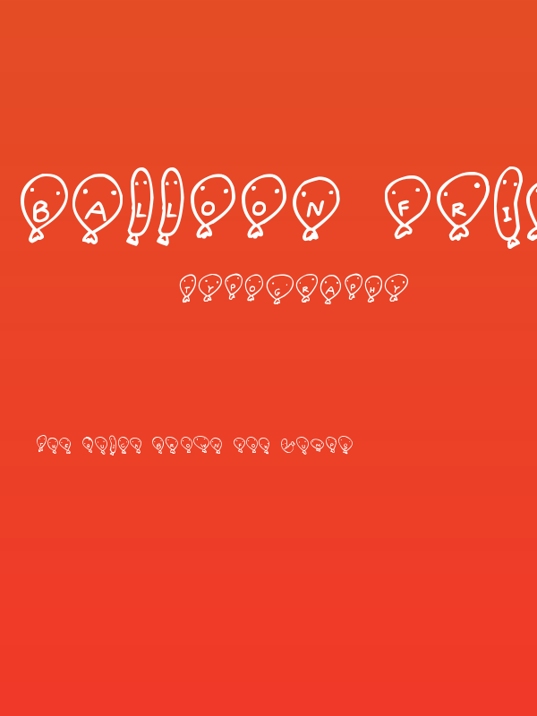 Balloon Friends Poster