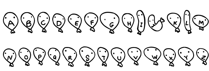 Balloon Friends Font LOWERCASE