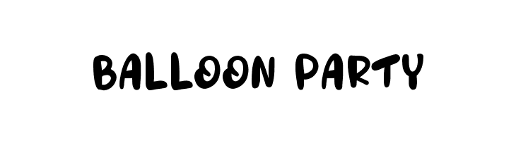 Balloon Party  नि: शुल्क फ़ॉन्ट्स डाउनलोड