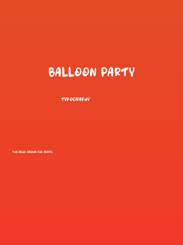 Balloon Party Poster
