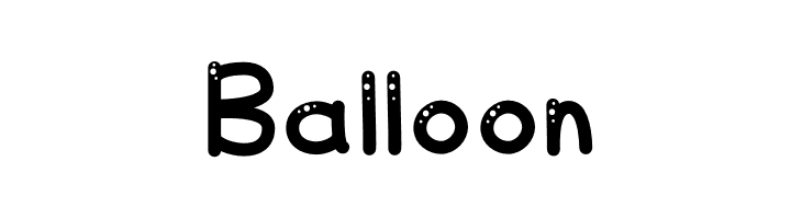 Balloon  नि: शुल्क फ़ॉन्ट्स डाउनलोड