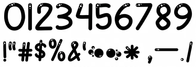 Balloon Font OTHER CHARS