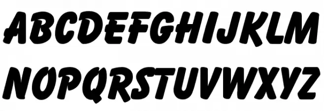 Balloon Font UPPERCASE