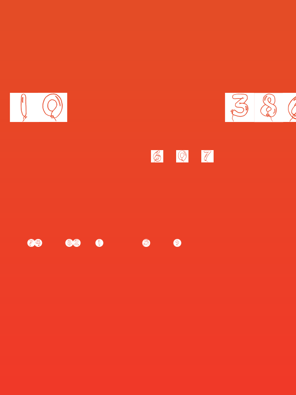 BalloonDigits Poster