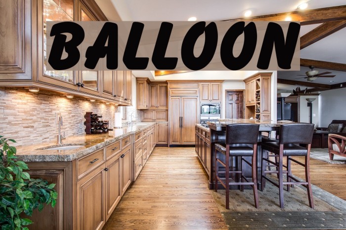 Balloon Font examples