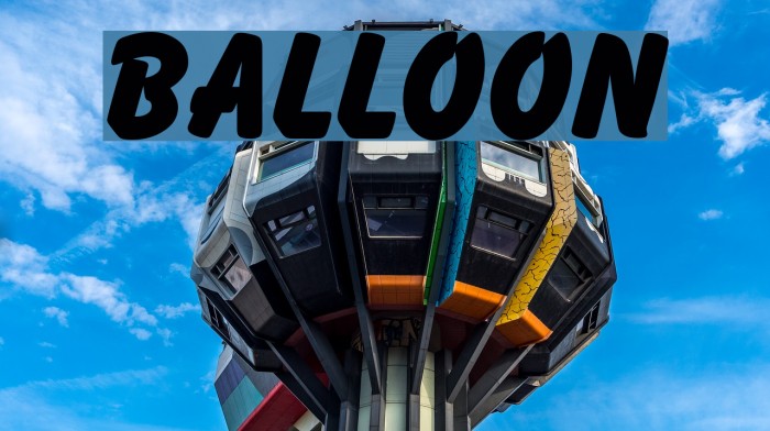 Balloon Font examples