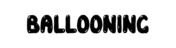 Ballooning  Frei Schriftart Herunterladen