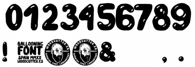 Ballooning Font OTHER CHARS