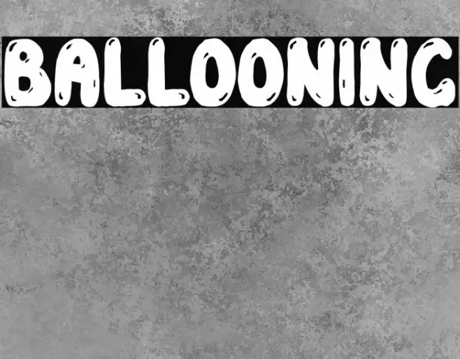 Ballooning Font examples