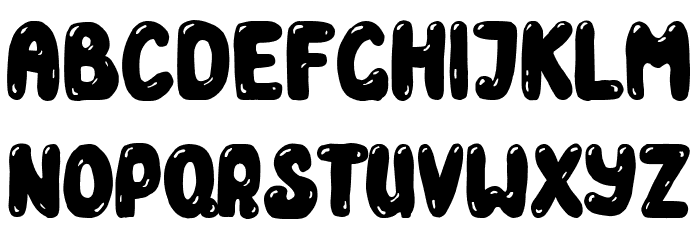 Ballooning Font LOWERCASE
