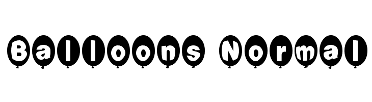 Balloons Normal Font