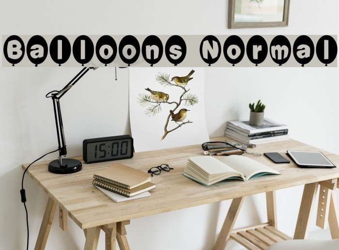Balloons Normal Font examples