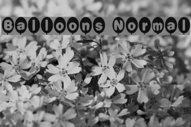 Balloons Normal Font examples