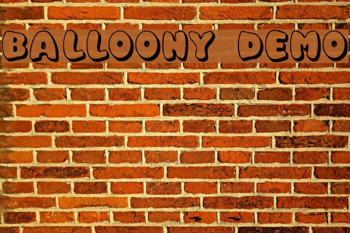 Balloony Demo Font examples