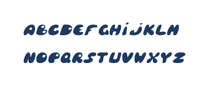 Balloony Italic Lowercase