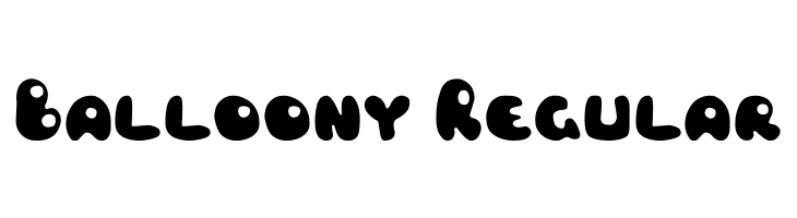 Balloony Regular  Frei Schriftart Herunterladen