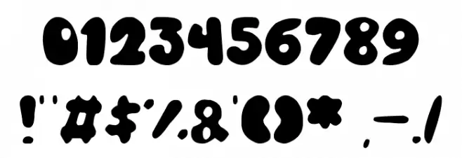 Balloony Regular Font OTHER CHARS