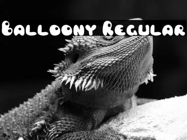 Balloony Regular Font examples