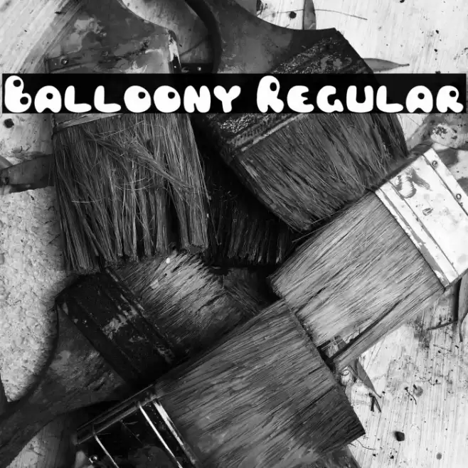 Balloony Regular Font examples