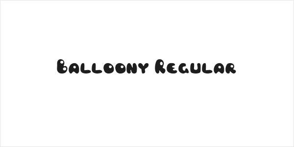 Balloony Regular Logo