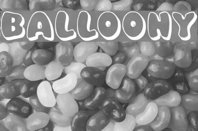 Balloony Font examples