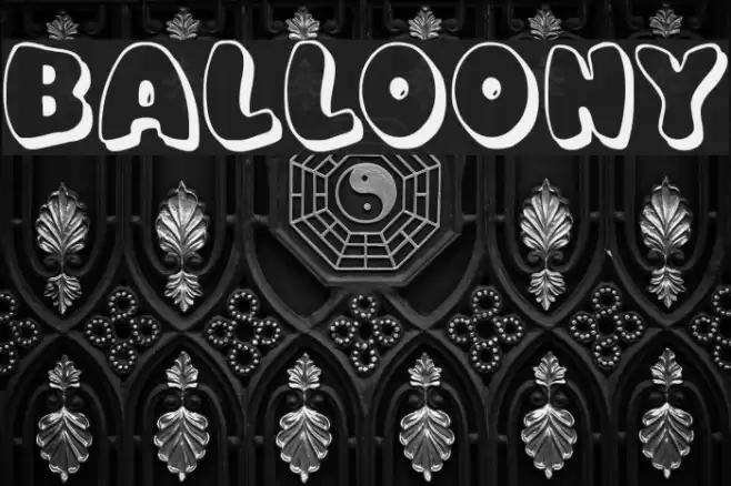 Balloony Font examples