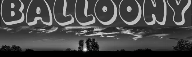 Balloony Font examples