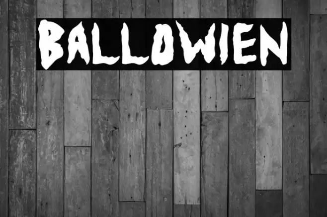 Ballowien Font examples